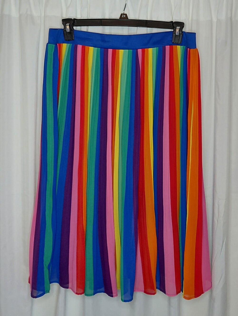 torrid Multicolor Rainbow Vertical Stripe Midi Skirt Size 2 / Size 18 - 20